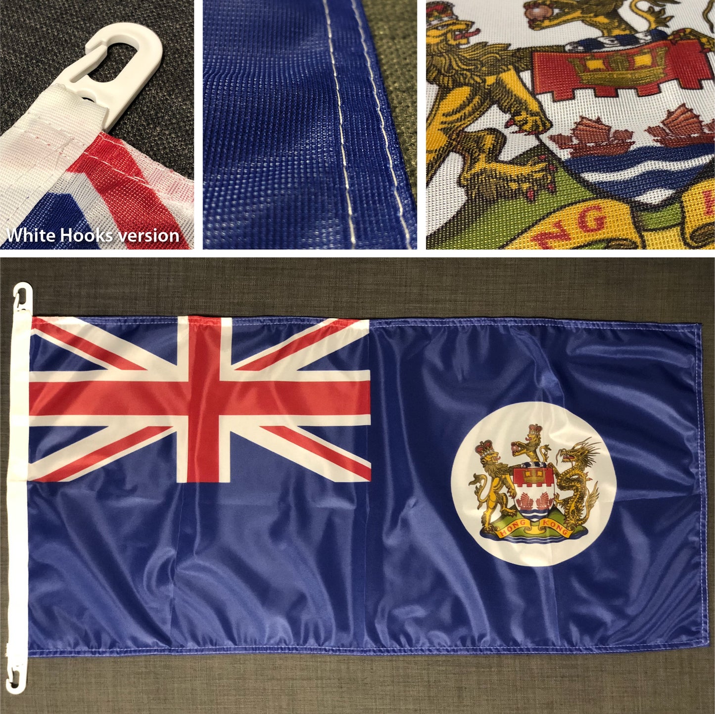 香港旗 Hong Kong Flag Standard Outdoor 🇬🇧 Made in Britain