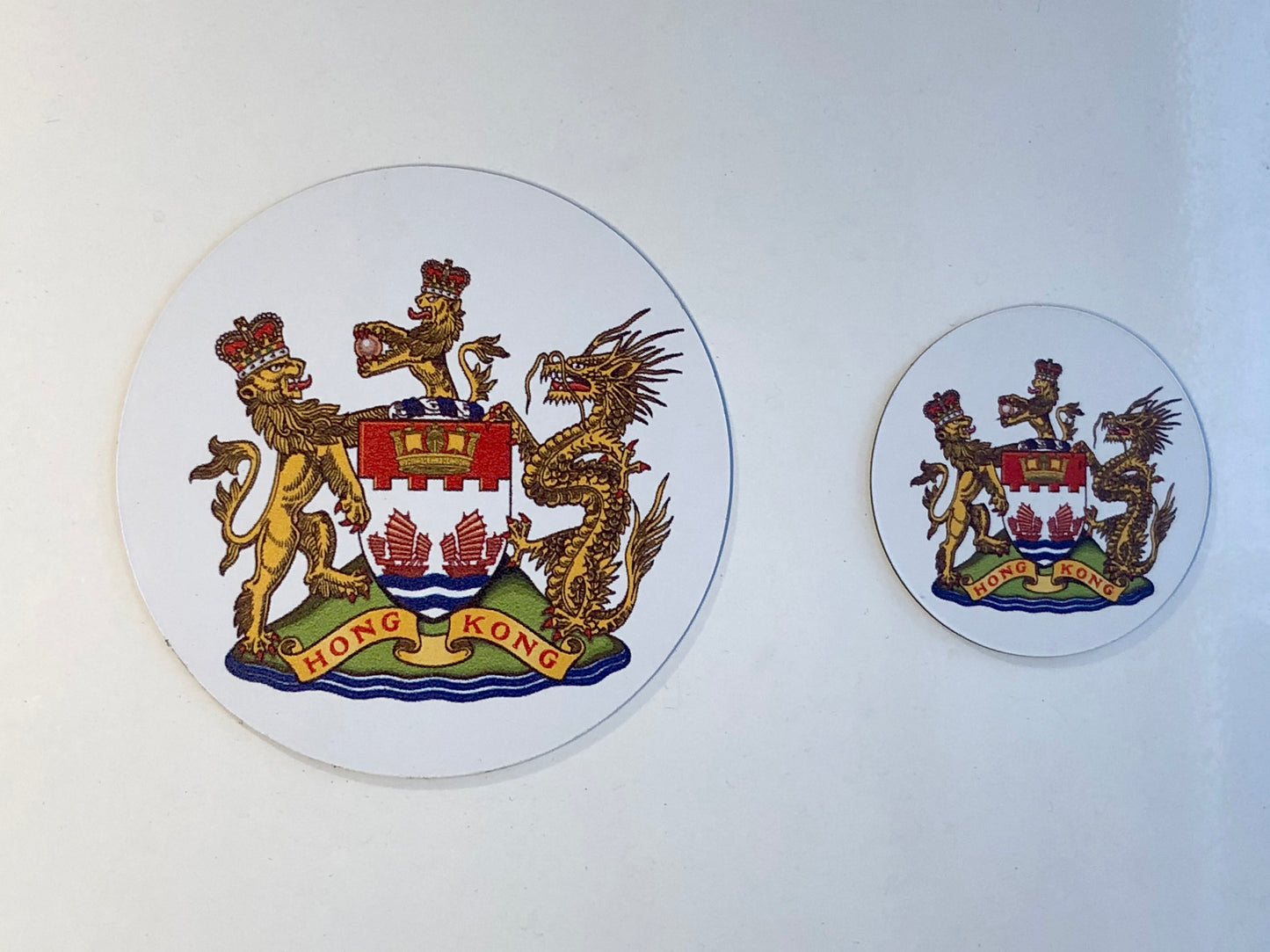 香港徽號 / 香港紋章 磁石 Coat of Arms of Hong Kong Magnet 🇬🇧 Made in Britain