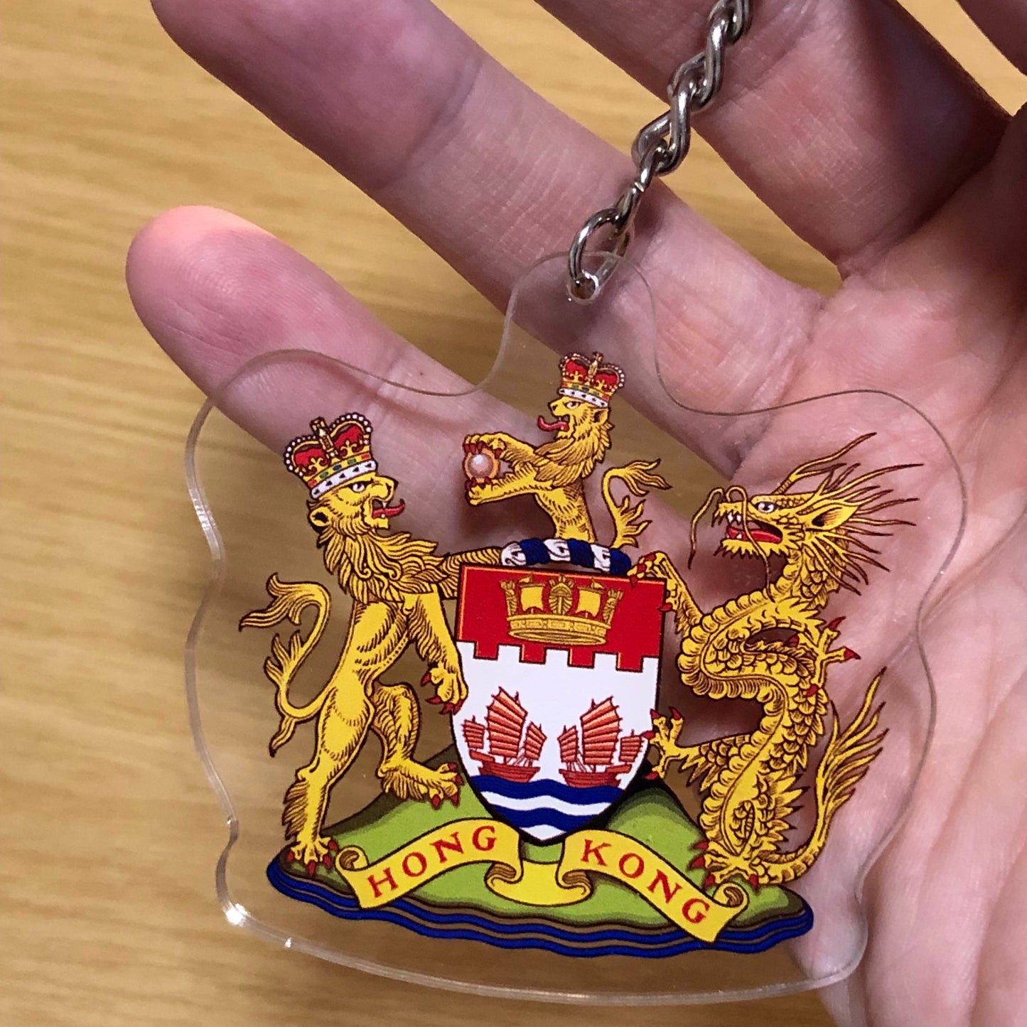 已停產 香港旗 紋章 特大匙扣 🇬🇧 Made in Britain