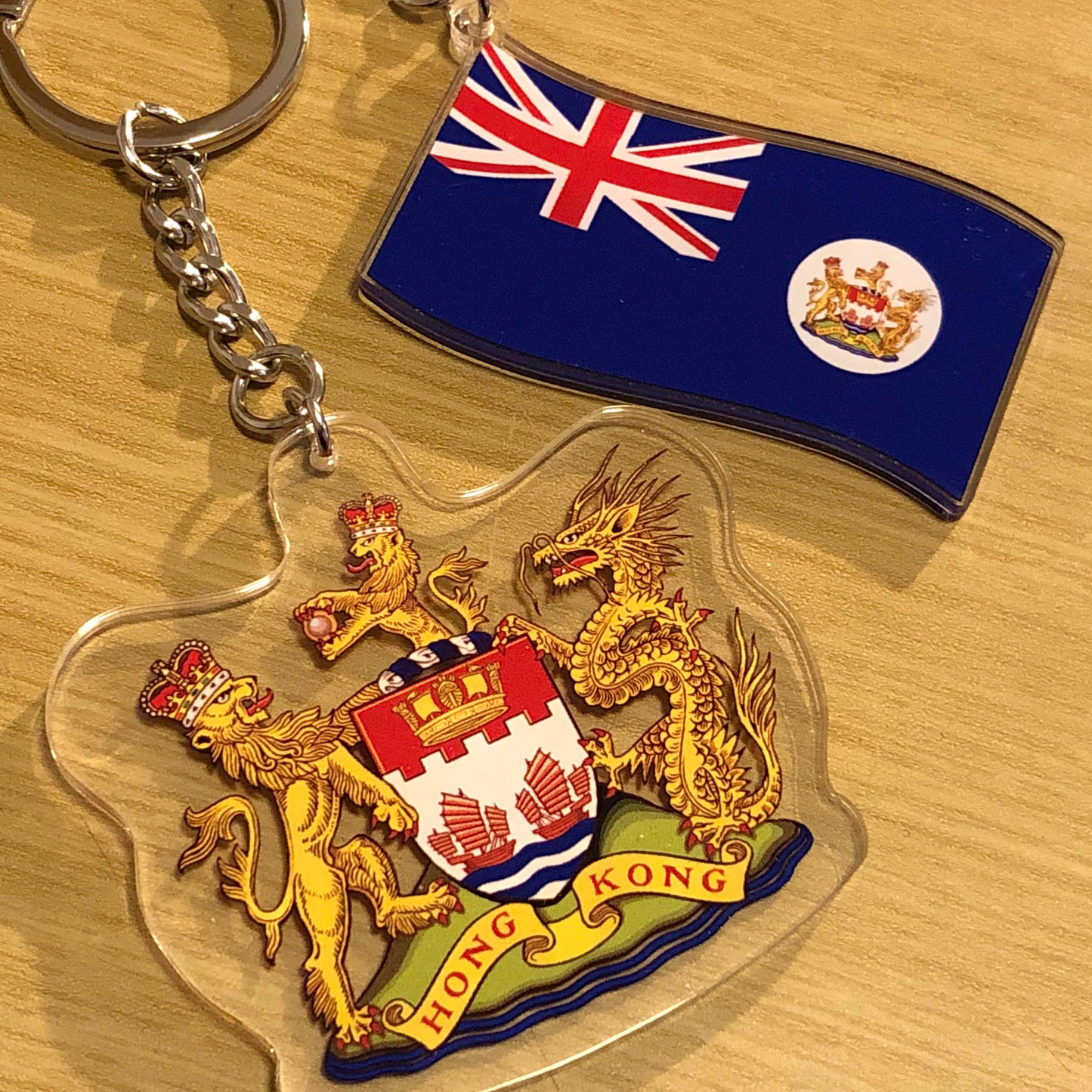 已停產 香港旗 紋章 特大匙扣 🇬🇧 Made in Britain