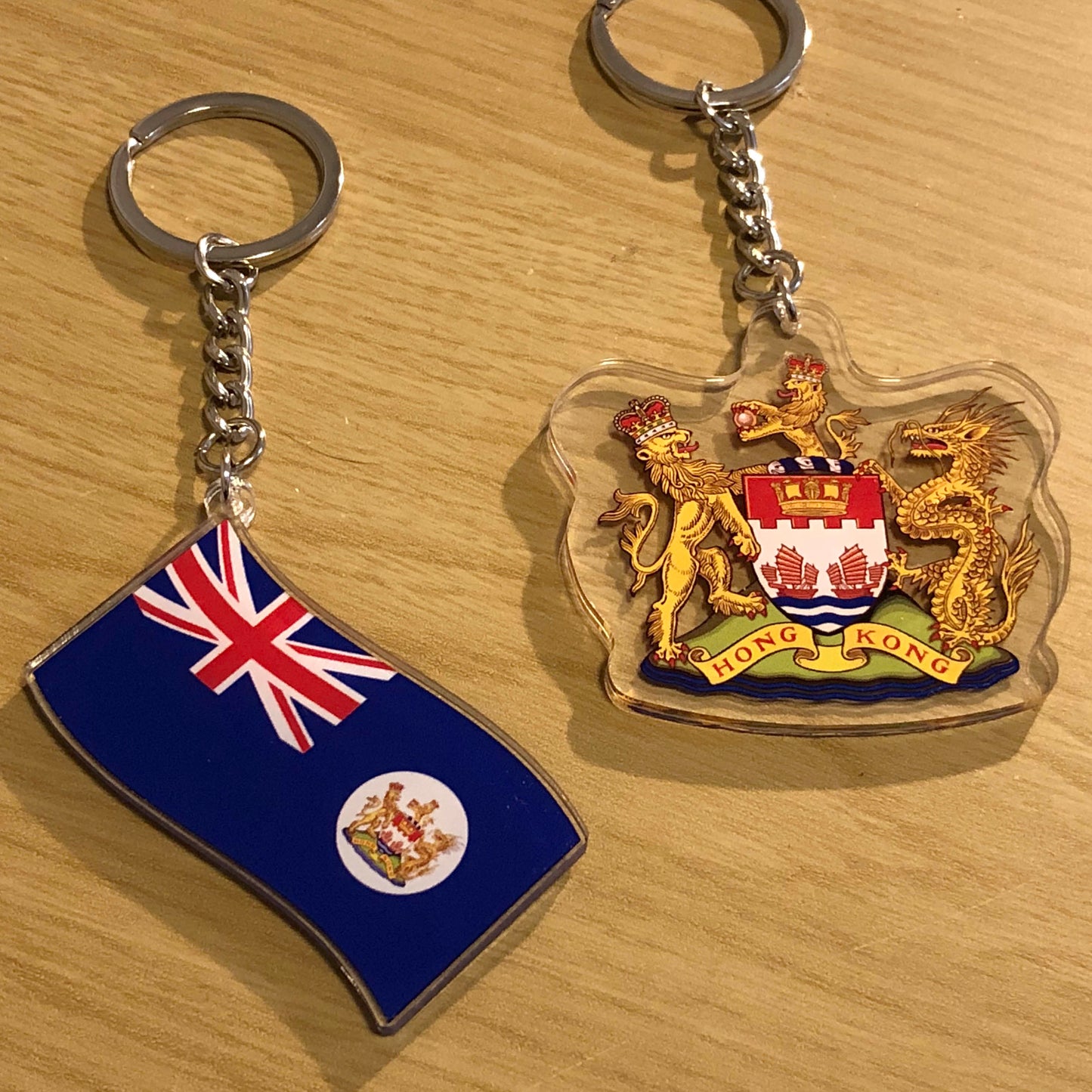 已停產 香港旗 紋章 特大匙扣 🇬🇧 Made in Britain