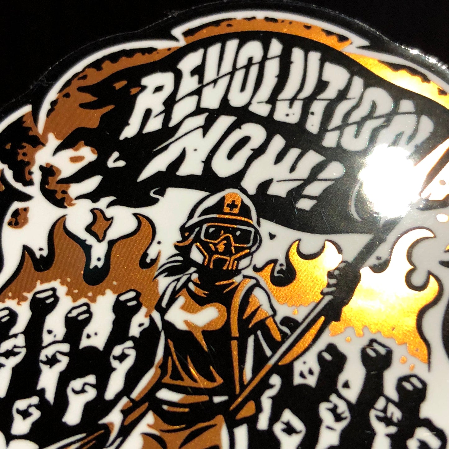 Revolution Now 全民抵抗 金屬光澤貼紙 🇹🇼 Made in Taiwan