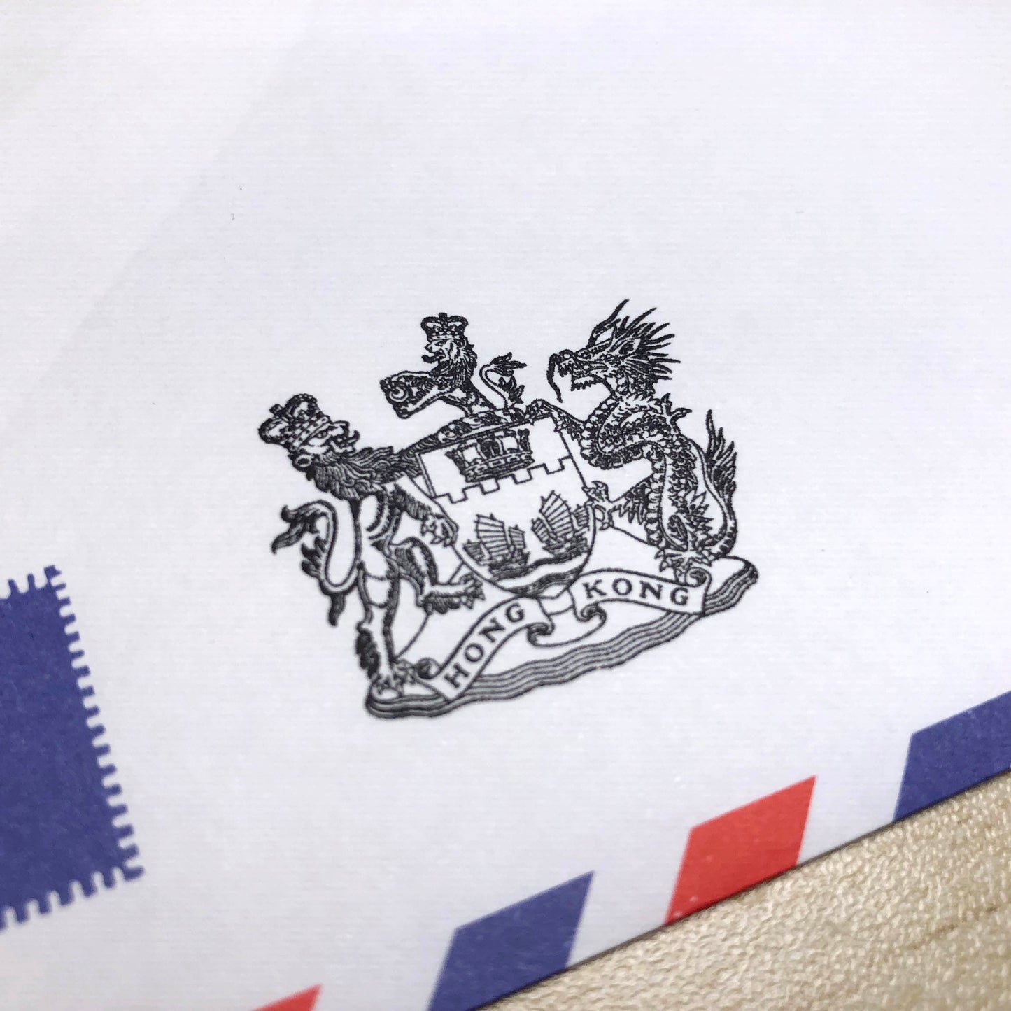 香港紋章 回墨印 Coat of Arms of Hong Kong Stamp 🇹🇼 Made in Taiwan