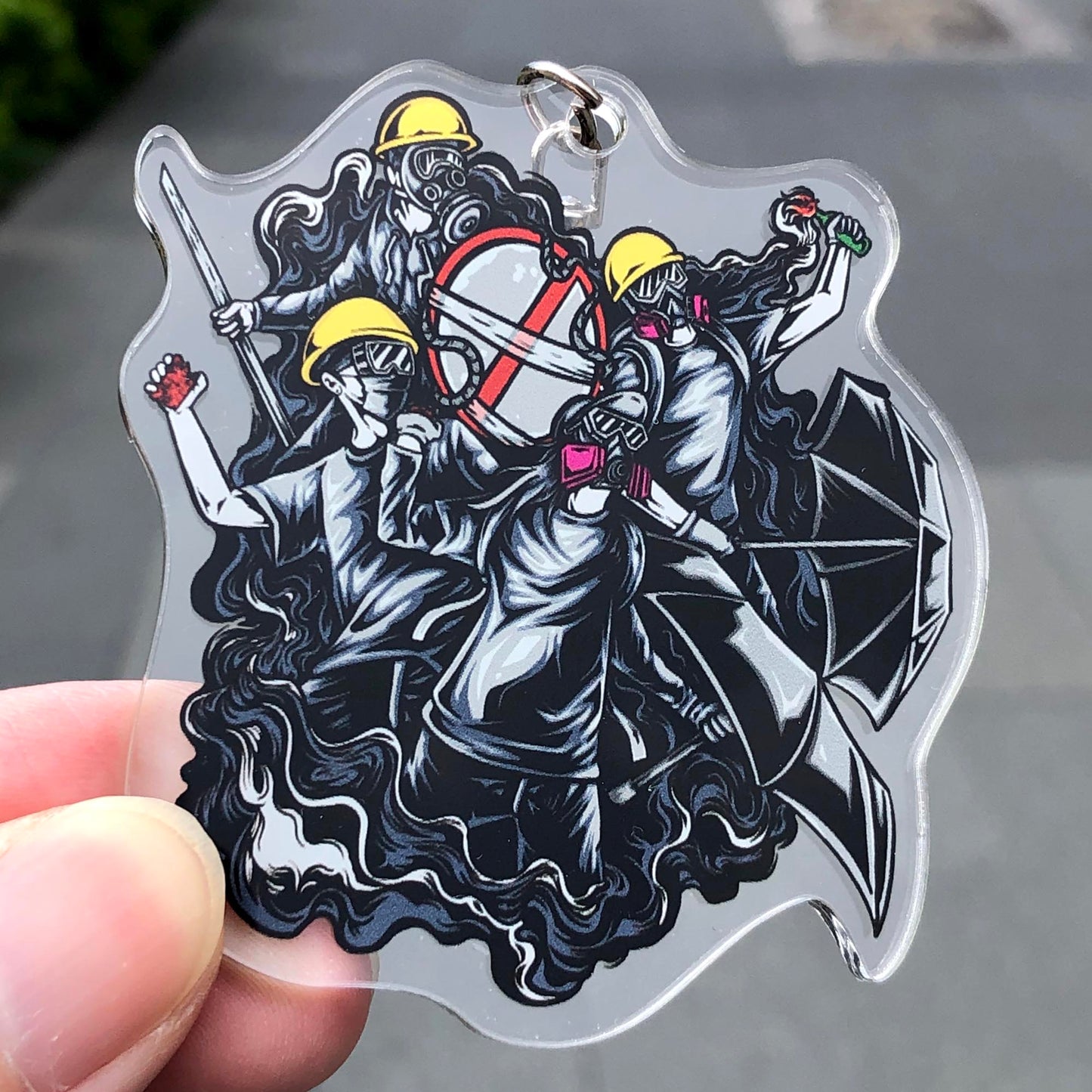 香港人 抗爭到底 Keychain 🇹🇼 Made in Taiwan