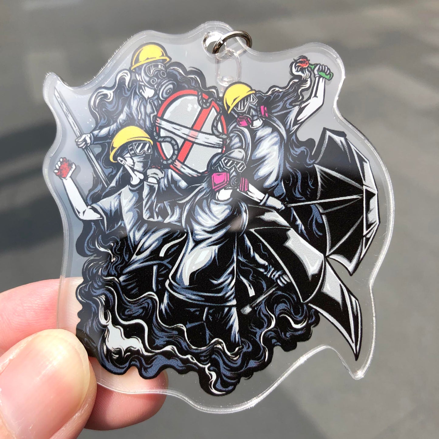 香港人 抗爭到底 Keychain 🇹🇼 Made in Taiwan