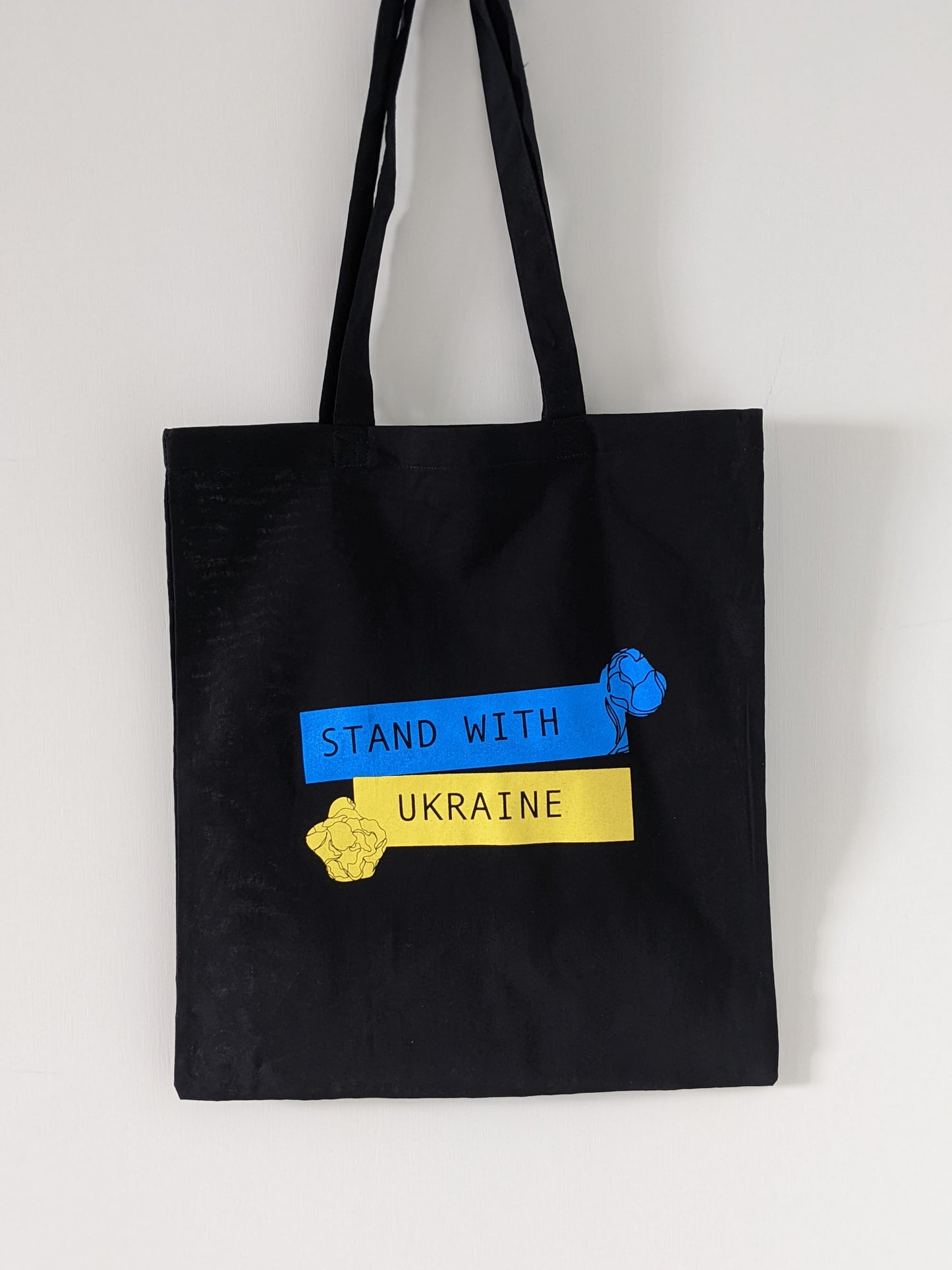 Stand with Ukraine Tote Bag 🇵🇱 Printed in Poland 🇮🇳 Origin from India