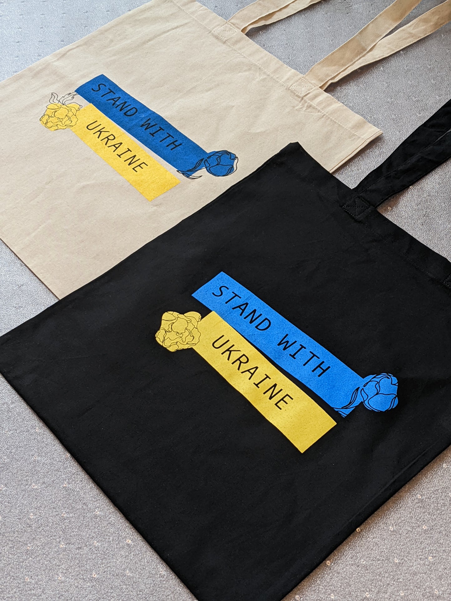Stand with Ukraine Tote Bag 🇵🇱 Printed in Poland 🇮🇳 Origin from India ✨New Arrival✨