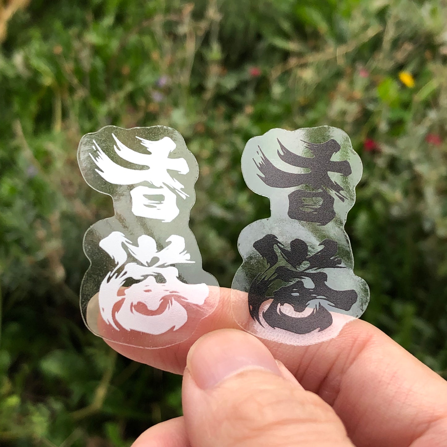 為香港人加油 迷你黑白透明啞色貼紙 🇬🇧🇹🇼 Made in Britain/Taiwan