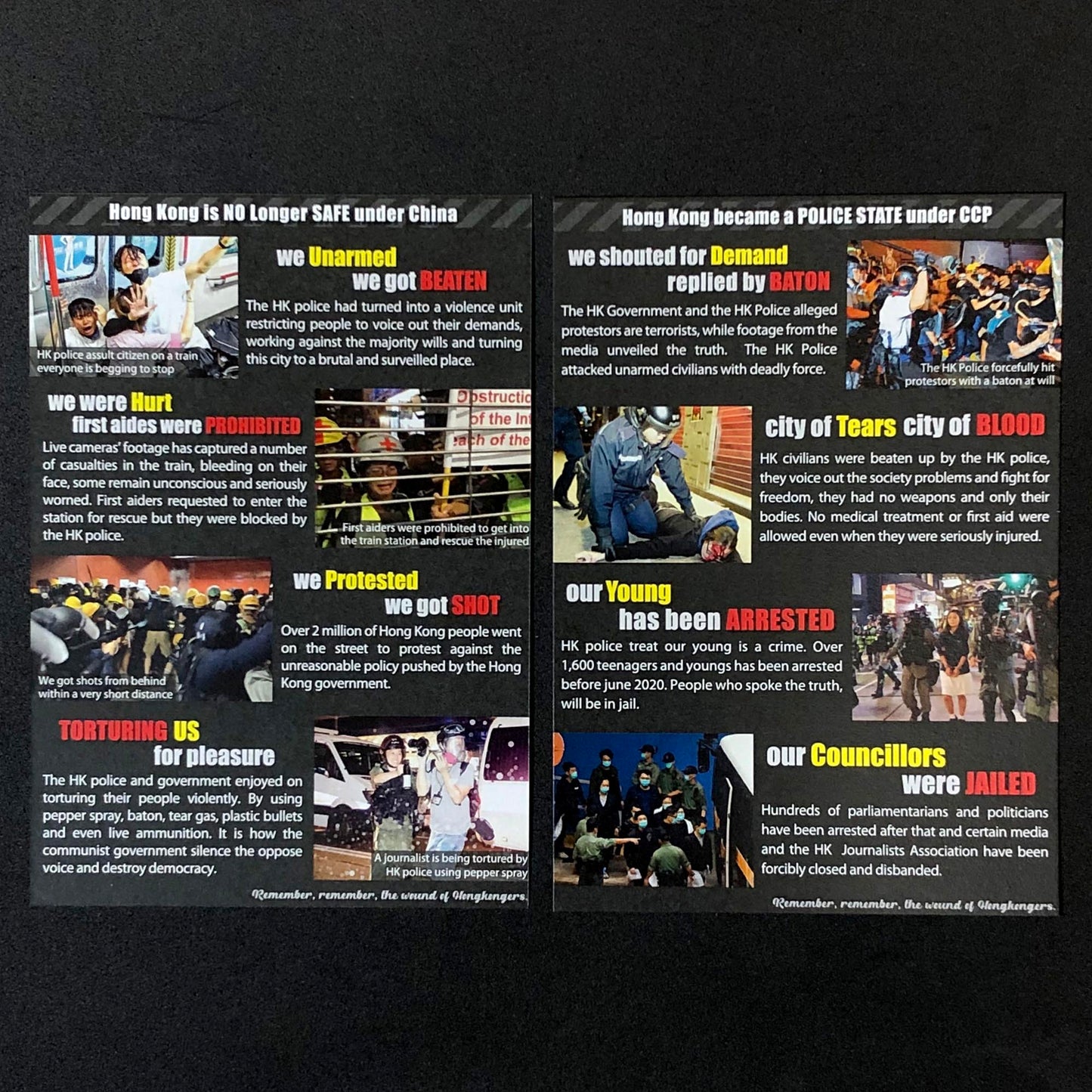 香港事 文宣紙 英文版 🇹🇼 Printed in Taiwan ✨New Arrival✨