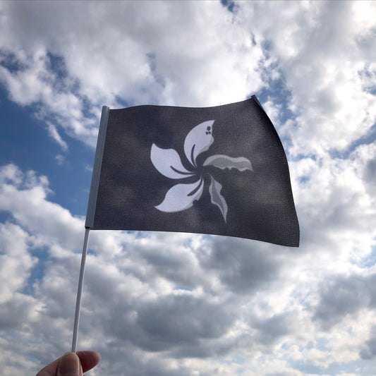黑紫荊旗 HongKonger Black Bauhinia Hand Flag 🇬🇧 Made in Britain ✨New Arrival✨