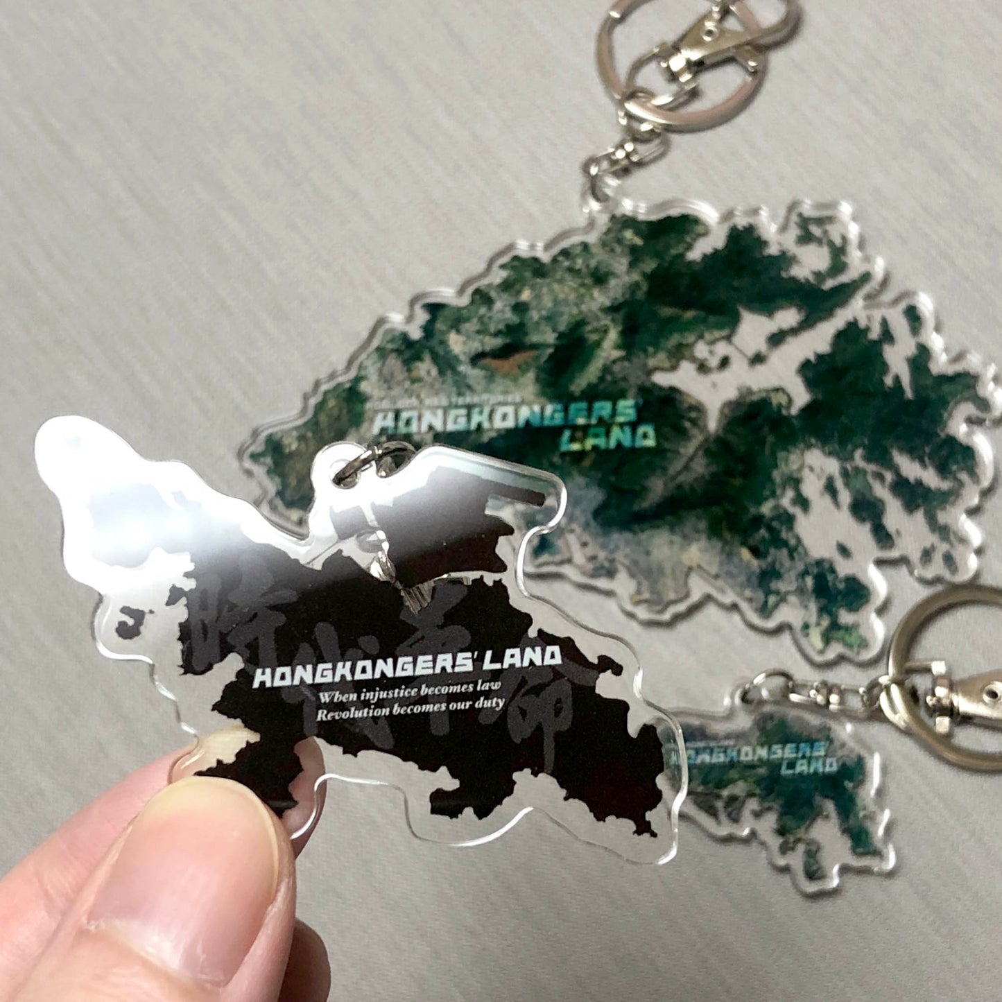 Hongkongers' LAND Keychain 香港人的土地