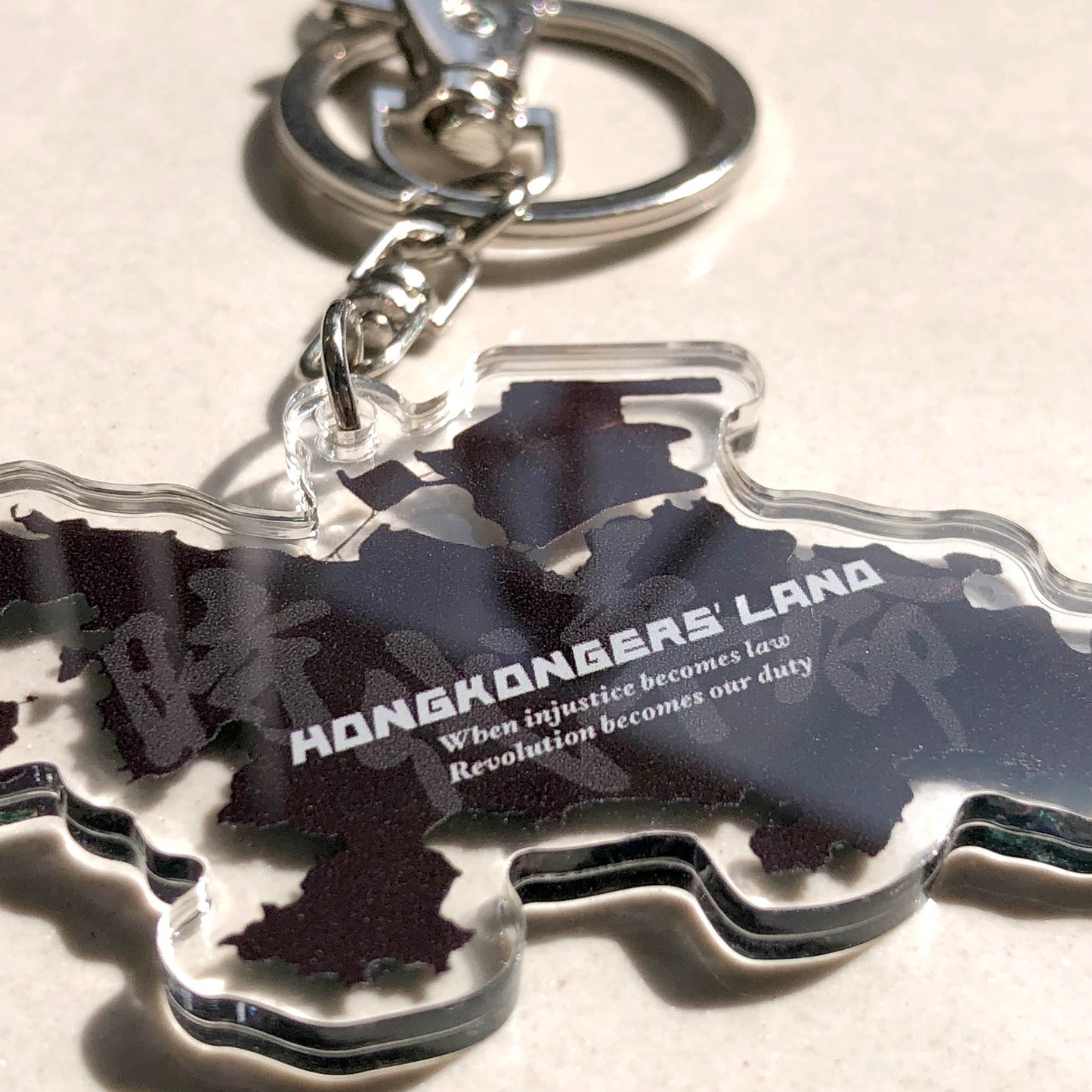 Hongkongers' LAND Keychain 香港人的土地