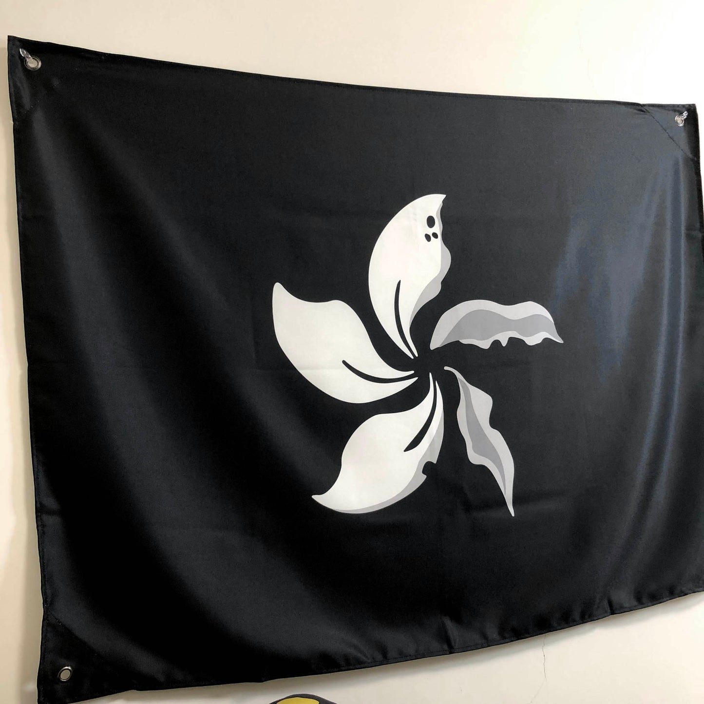 黑紫荊 室內旗 Eyelets Indoor Flag 🇹🇼 Printed in Taiwan