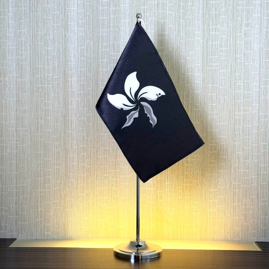 黑紫荊旗 精工迷你旗 連旗杆 Premium Mini Flag 🇹🇼 Made in Taiwan ✨Proudly Arrived✨