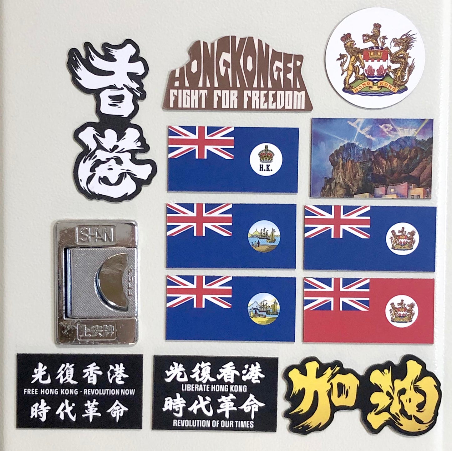 歷代香港旗系列 磁石 Hong Kong Flag Magnet