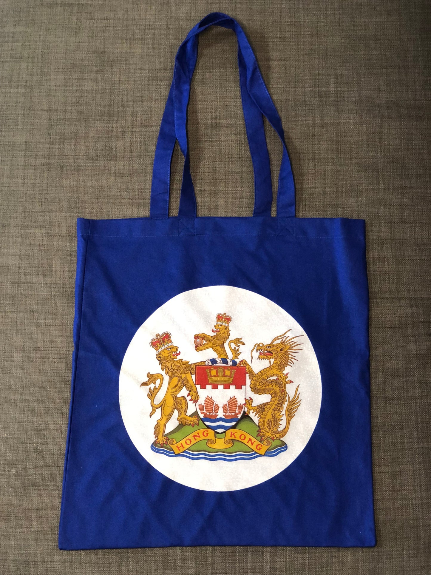 香港徽號 / 香港紋章 Tote Bag 🇬🇧 Printed in Britain 🇮🇳 Origin from India